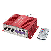 2 canales estéreo Hi-Fi Amplificador Reproductor MP3 para Autos Motos con control remoto (SD / USB)