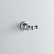 Chrome Finish Contemporary Style Wall Mounted Brass Double Robe Haken