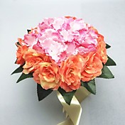 Belle satin Forme Ronde de mariée Bouquet