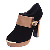 Suede Chunky Heel Ankle Boots With Zipper Party / Evening Shoes (More Colors)