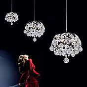 180W Contemporary Crystal Pendant Light with 9 Lights in Spiraled Metal Design