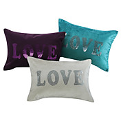 Conjunto de 3 Modern Embellished fronha de algodão / poliéster decorativa