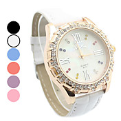 Women's Waterproof Leather Quartz Analog Wrist Watch(Assorted Colors)