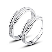 Pretty 925 Sterling Silver Couples Rings