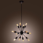 60W E27 Avant Garde IJzeren kroonluchter met 12 lampen