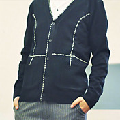 Men's V Neck Casual Knitwear Cardigan