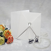 Simple White Wedding Invitation With Crystal (Set of 50)