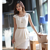 Women's Pleats Sheath Dress