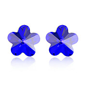 Charming Blume Cut Kristall Ohrstecker (mehr Farben)