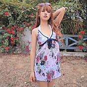Damemode Floral Print Halter Swimsuit