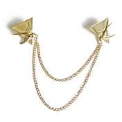Estilo Punk Swallow Patrón Cadena Collar Broche (de oro)