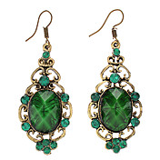 National Style big gem Vintage Earrings