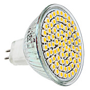 MR16 3.5W 80x3528SMD 300LM 2800-3300K Warm White Light LED Spot Bulb (12V)