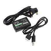 UK Regulation USB + AC 100-240V Power Adaptor for PSVITA