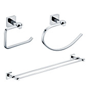 Brass Chrome Finish Bathroom Accessory Sets (Include Towel Rings,Toilet Roll Holders,Towel Bars)
