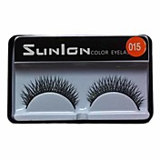 1 Pair Black Machine Made False Eyelashes SL015