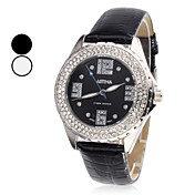 Unisex PU analogico al quarzo orologio da polso (colori assortiti)