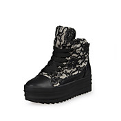 Leatherette / Lace Platform Heel Platforms With Lace-up Party / Evening Shoes (More Colors)