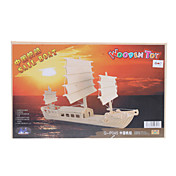 Sail Boat DIY Wooden 3D Puzzle Jigsaw (Model:G-P045)
