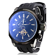 Männer Kalender-Art-Silikon Analog Water Resistant Mechanische Armbanduhr (farbig sortiert)