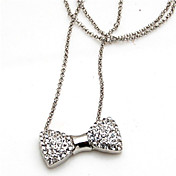 Unique Alloy With Rhinestone Women's Necklace (More Colors)