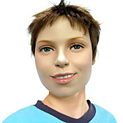 Capless High Quality Synthetic Short Straight Brown Children's Wigs