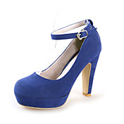 Suède talon pompes avec morceaux Parti Boucle / chaussures de soirée (plus de couleurs)