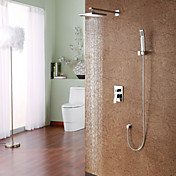 Contemporary Shower Faucet with 8 inch Shower head + Hand Shower