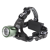 Zoom ad alta potenza ricaricabile 068F fuoco regolabile 3-mode Cree XM-L T6 LED Flashlight (1000LM, 2x18650)