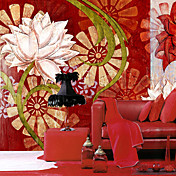 Grote Bloemen Botanische Natuur Mural