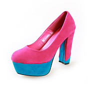 Suede Chunky Heel Pumps With Split Joint Party / Evening Shoes (More Colors)