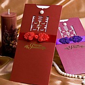 Traditional Designed Wedding Invitation With Bow - Set of 50 (More Colors)
