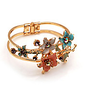 Amazing Women's Alloy With Rhinestone Bangles & Cuffs Bracelet