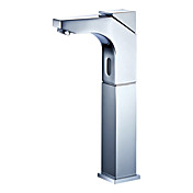 Stile moderno Deck finitura cromo sensore montato in ottone Lavandino del bagno rubinetti (High)