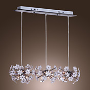 25W E14 Acrylic and Metal Canopy Chandelier