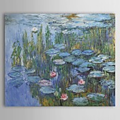 pintados à mão pintura a óleo por claude monet com moldura esticada