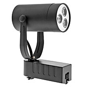 3W 250LM 6000-6500K Natural White Light Black Shell LED Ceiling Bulb Track Lamp (85-265V)