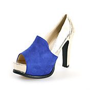 Chic Suede Chunky Heel Peep Toe With Split Joint Party / Evening Shoes (More Colors)