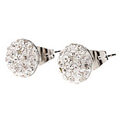 Forma Medium Round Nail totalmente enjoyada inoxidable Pendientes de acero