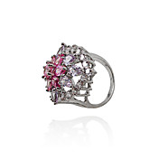 Platiniert Alloy Zirkonia Ring