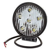 18W 1380LM 6000-6500K Natural White Light impermeável Rodada Lâmpada LED Flood (10-30V)