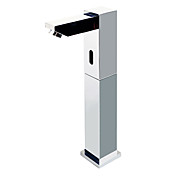 Stile Contemporaneo Deck Mounted finitura cromata in ottone sensore Lavandino del bagno rubinetti (High)