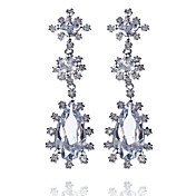 Gorgeous geplatineerd Cubic Zirconia oorbellen (meer kleuren)