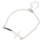 Chic Metallic Cross Bracelet