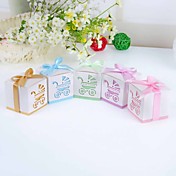 "Baby's Day Out" Laser Cut Carriage Favor Box – Set of 12 (More Colors)