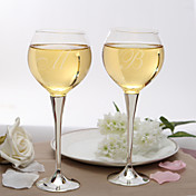 Personalized Simple Toasting Flutes