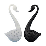 cisne en forma de cucharadita de té de hojas de alcachofa (color al azar)