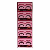 10 Pair Black Machine Made False Eyelashes YBK045
