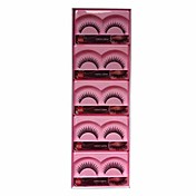 10 Pair Black Machine Made False Eyelashes YBK035
