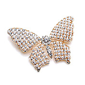 Unique Alloy With Rhinestones / Imitation Pearl Brooch (More Colors)